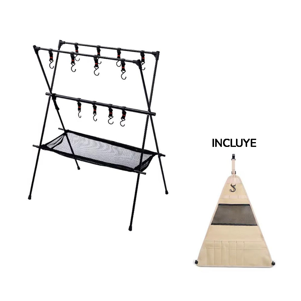 Estante plegable camping