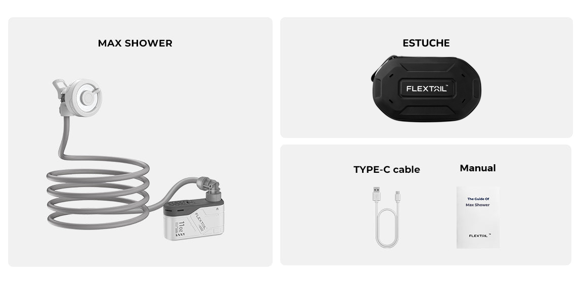 Ducha portátil Max Shower Flextail