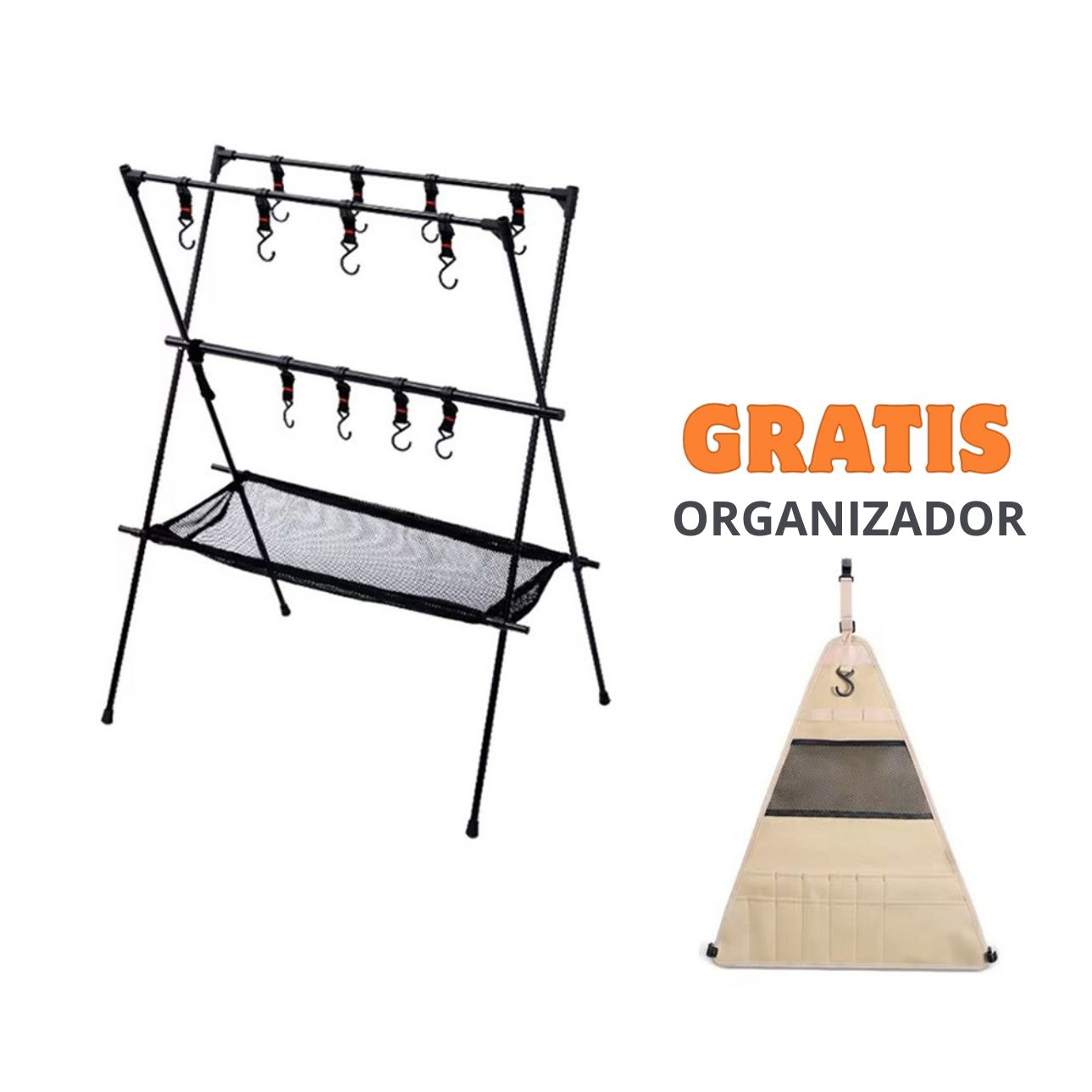 Estante plegable camping