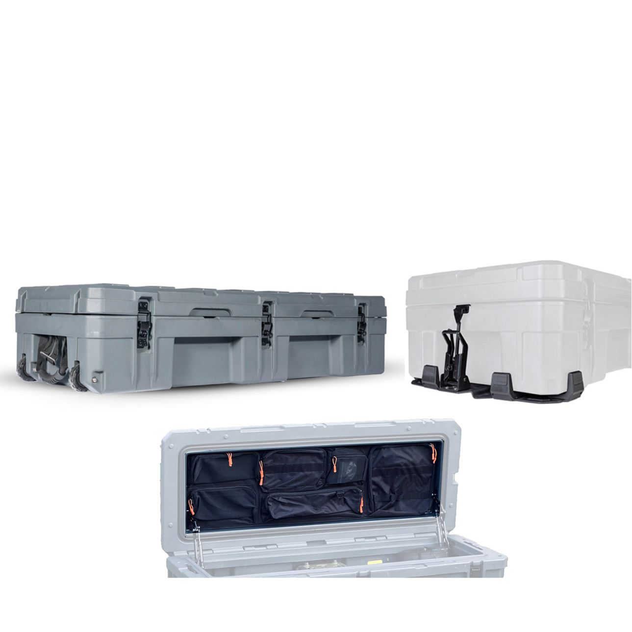 Kit Cargo Box 128L + Bases + Bolso