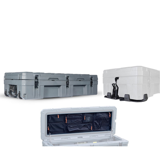 Kit Cargo Box 128L + Bases + Bolso